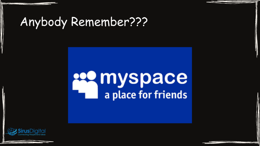 If you don't think a platform You Control is important; ask those who built businesses on MySpace!