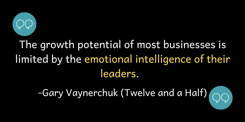 The growth potential of most businesses is limited by the emotional intelligence of it's leaders.